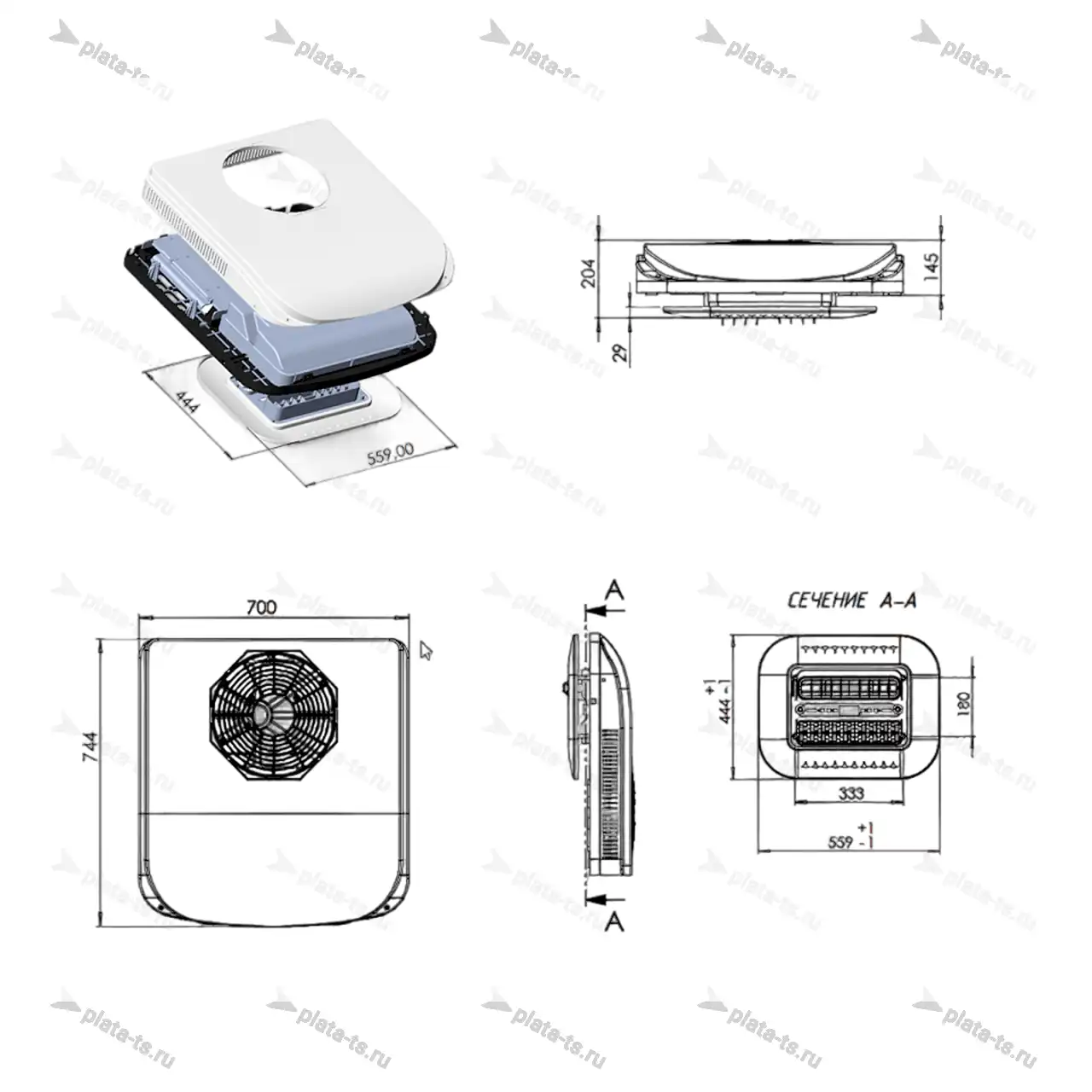 Электрический кондиционер моноблок Frost AXI 1500